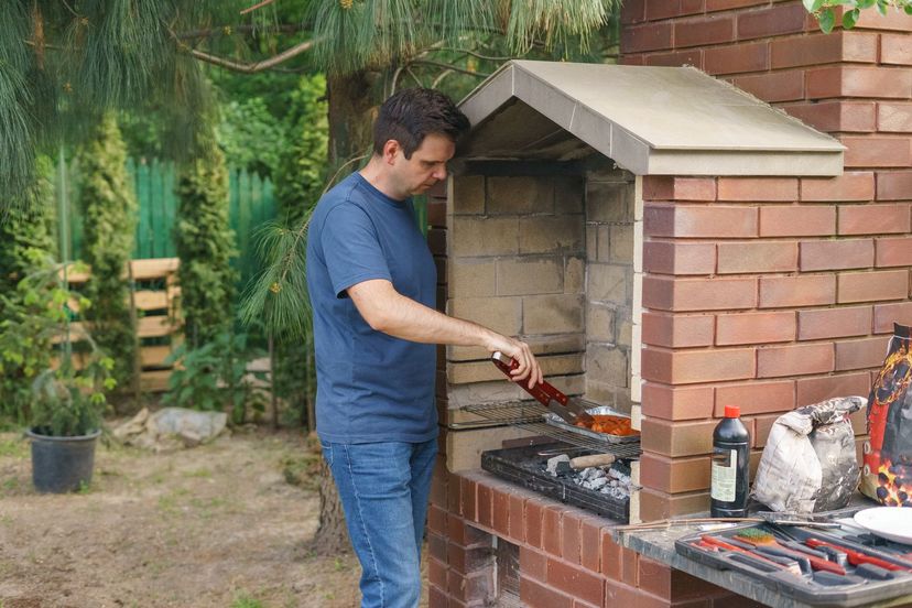 Barbecue in de tuin