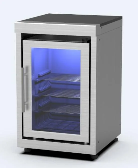 Buitenkeuken koelkastmodule RVS outdoor koelkast met marmeren blad – BuitenStek Modula