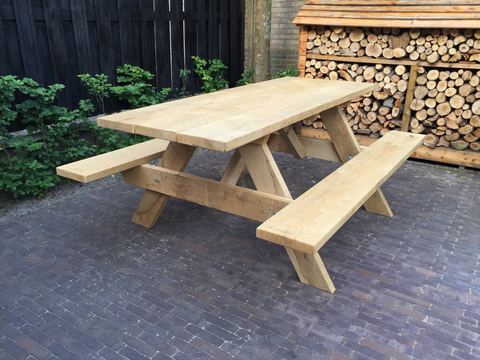 Eiken Picknicktafel 'Ruben' 2,00 meter