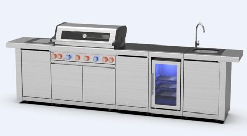 Modulaire RVS buitenkeuken BuitenStek Modula
